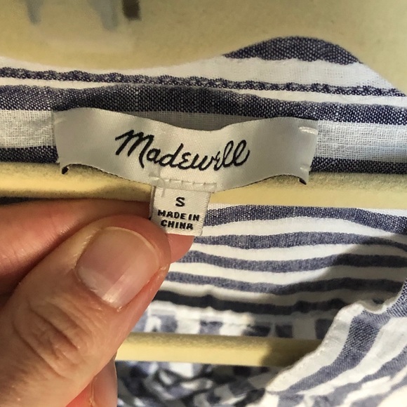 Madewell lace-up striped shirt - Picture 4 of 4